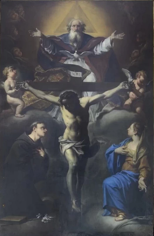 Santissima Trinità e santi